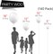 White Balloons, 140 pcs Matte White Balloons Different Sizes Pack of 18 Inch 12 Inch 10 Inch 5 Inch White Balloons for Balloon Garland or Balloon Arch as Birthday Party Decorations, White-Y13